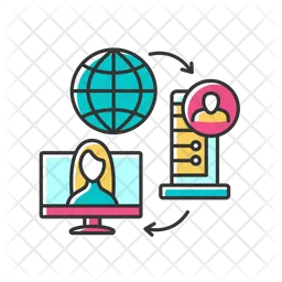 Digitale Bewerbung  Symbol