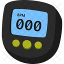 Digital bpm counter device styled  Icon