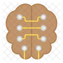 Digital Brain Electronic Brain Digital Processor Icon
