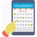Digital Calendar Mobile Icon