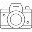 디지털 카메라 얇은 아이콘 아이콘