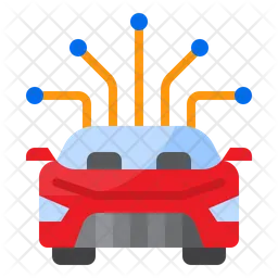 Digital Car  Icon