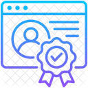 Digital Certificate Encryption Authentication Icon