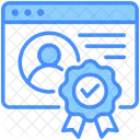 Digital Certificate Encryption Authentication Icon
