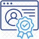 Digital Certificate Encryption Authentication Icon