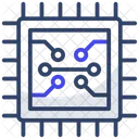 Digital Chip Computer Chip Microchip Icon