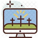 Digital Christian Cross Christian Cross Digital Icon