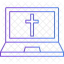 Digital Christian Cross  Icon