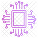 Digital Circuit Humanoid Artificial Intelligence Icon