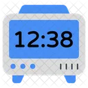 Digital Clock Timepiece Timekeeping Device Icon