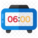 Digital Clock Timepiece Timekeeping Device Icône