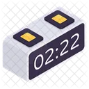 Digital Clock Timepiece Timekeeping Device Icon