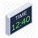 Digital Clock Electronic Timepiece Digital Time Icon