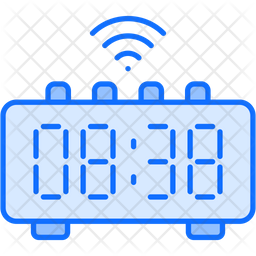 Digital Clock Icon - Download in Dualtone Style