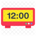 Digital Clock Timepiece Timekeeping Device Icon