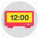 Digital Clock Timepiece Timekeeping Device Icon