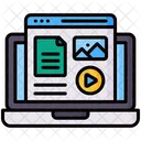 Digital Content Laptop Website Icon