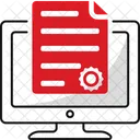 Digital Contract Agreement Document Icon