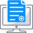 Digital Contract Agreement Document Icon