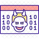 Digital Crime Computer Icon