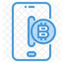 Bitcoin Smartphone Blockchain Icon