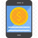 Digital Currency Bitcoin Cashless Icon