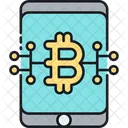 Digital Currency Payment Blockchain Secure Bitcoin Network Icon