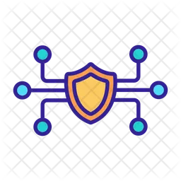 Digital Cyber Protection  Icon