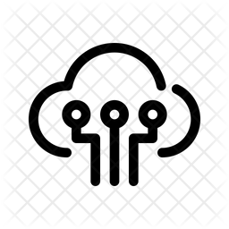 Digital Data Icon - Download in Line Style