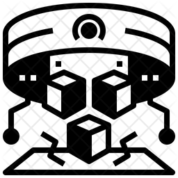 Digital Data Icon - Download in Glyph Style