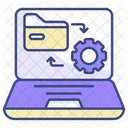 Digital Data Network Ai Icon