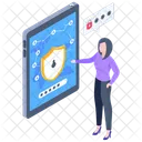 Digital Data Protection  Icon