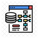 Digital Database Processing Processing Digital Icon