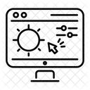 Digital Design Adjustment Contrast Icon