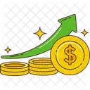 Digital Dollar Growth  Icon