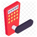Digital Door Lock Control Security Icon