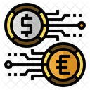 Digital Exchange Digital Currency Currency Exchange Icon
