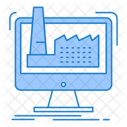 Digital Factory Icon - Download in Dualtone Style