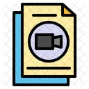 Digital File Digital Document File Video Multimedia Icon