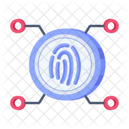 Digital Fingerprint  Icon