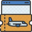 Digitales Flugzeug  Symbol