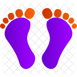 Digital footprint  Icon