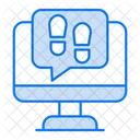 Digital Footprint  Icon