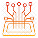 Digital Futuristic Circuit Digital Icon