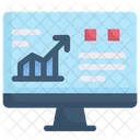 Digital Growth Computer Data Analytics Icon