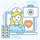 Online Medication Online Doctor Ehealthcare Icon