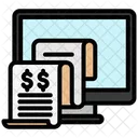 Digital Invoice Billing Finance Icon