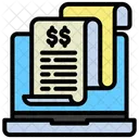 Digital Invoice Billing Statement Icon
