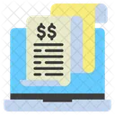 Digital Invoice Finance Payment Icon