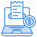 Digital Invoice Online Bill Online Receipt Icon